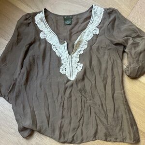 Anthropologie Sheer Blouse